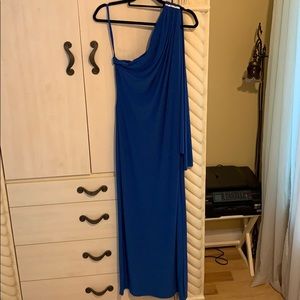RALPH LAUREN blue evening gown